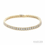 Tennisarmband 18cm Gelbgold 750 / 18K mit 5,5ct Diamanten - Bild 2 Vorschau