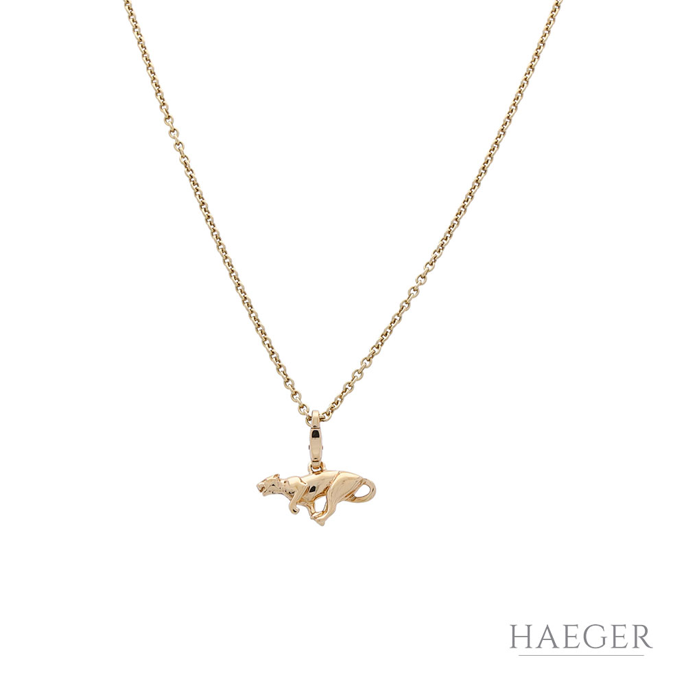 Cartier Panthère Collier 42cm Gelbgold 750 / 18K mit Zertifikat