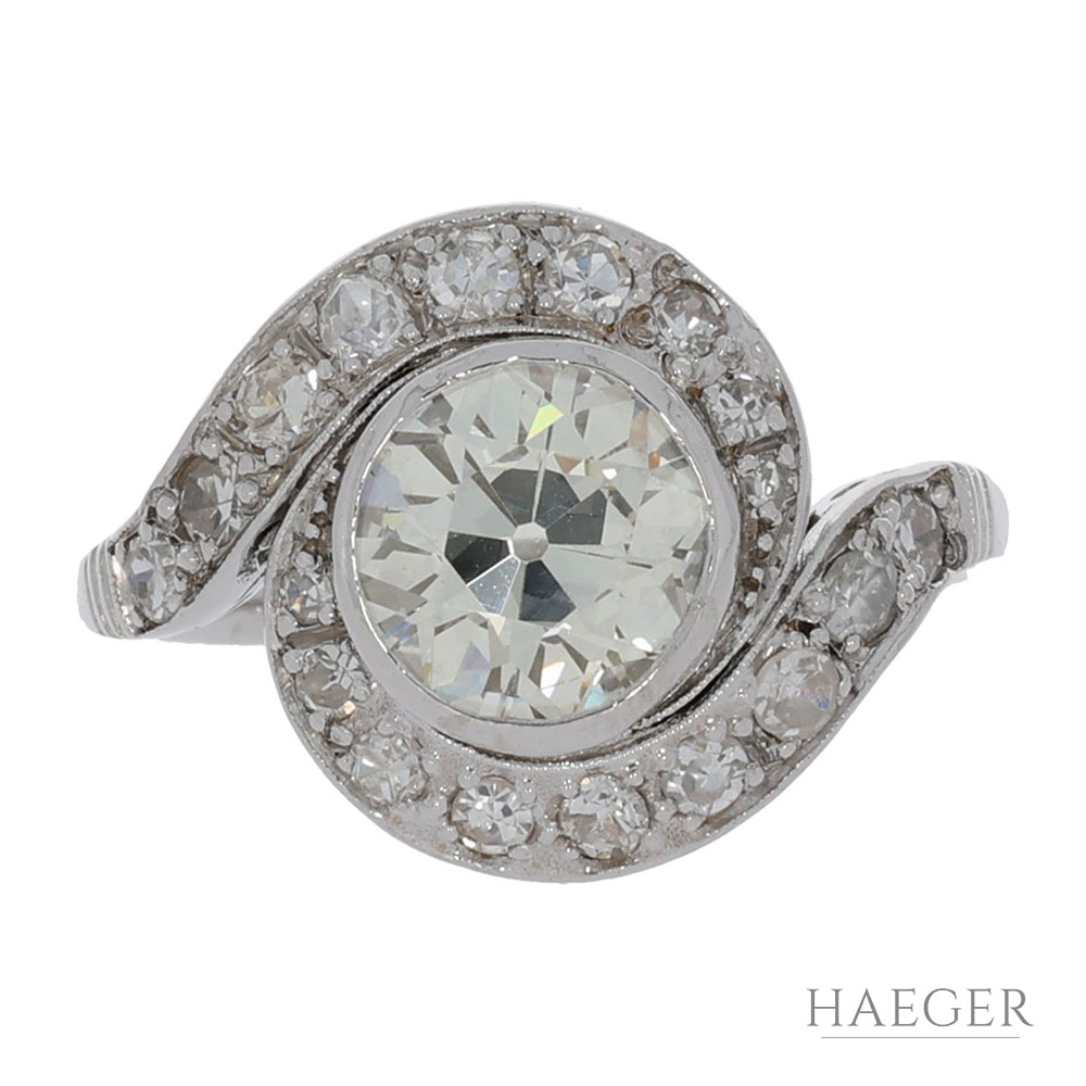Diamant Ring Platin 950er ca. 2 Carat Gr. 51 - Bild 3