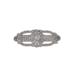 Art Deco Brosche Weißgold 750 / 18K Diamantbesetzt Vorschau