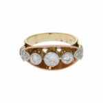 Diamant Ring Gelb- & Roségold 585/14K. Gr. 57 - Bild 3 Vorschau