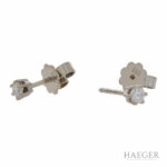 Solitärohrstecker Weißgold 585 / 14K mit 0,2ct Diamanten - Bild 2 Vorschau
