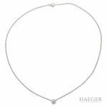 Kette m. Diamant Anhänger Platin 950 ca. 0,7ct. Vorschau