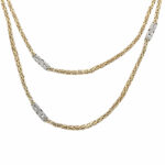 Endlos Königskette Gelb- & Weißgold 585/14K. m. Diamanten Vorschau