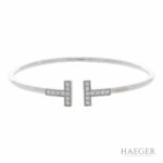 Tiffany & Co. T Wire Diamant Armreif Weißgold 750 / 18 Kt. ca. 0,40ct. - Bild 2 Vorschau