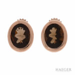Ohrstecker Roségold 585 / 14K mit Rauchquarz Vorschau