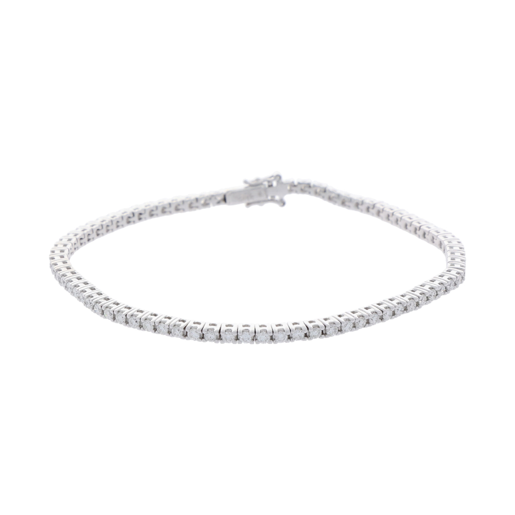 Diamant Riviérearmband Weißgold 750/18K. ca. 0,70Ct. - Bild 2