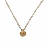 Kette mit Diamant Herzanhänger Gelb & Weißgold 750/18K. - Bild 3 Vorschau