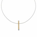 Bunz Spirale mit Stabanhänger Sternenstaub Platin 950 mit 0,1ct Diamanten Vorschau