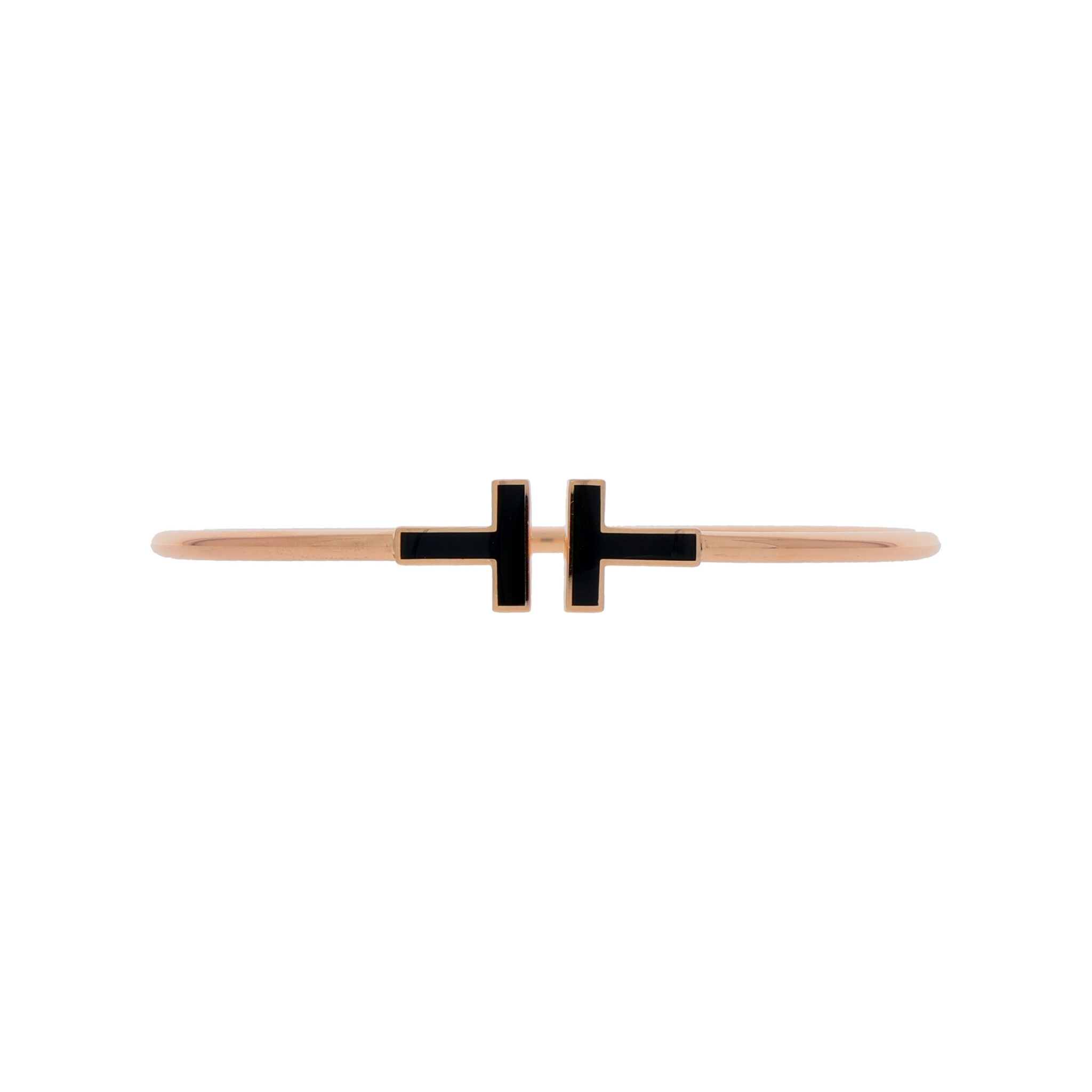 Tiffany & Co T black Onyx wire Roségold 750/18K - Bild 4