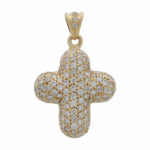 Kreuz Anhänger Gelbgold 750 / 18K mit 1,5ct Diamanten Vorschau