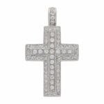 Diamant Kreuz Anhänger Weißgold 750/18K. ca. 1,40ct. Vorschau