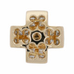 Diamant Kreuz Anhänger Gelbgold 585/14k. ca. 1,20ct. - Bild 2 Vorschau