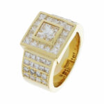 Ring Gr.51 Gelbgold 750 / 18K mit ca. 2ct Princess Cut Diamanten Vorschau