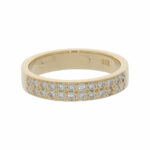 Pavée Ring Gr.56 Gelbgold 585 / 14K mit 0,48ct Diamant - Bild 2 Vorschau