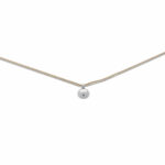 Diamant Solitär Collier Gelb- & Weißgold 585/14K. ca. 0,45ct. - Bild 2 Vorschau