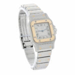 Cartier Santos Galbée Lady Galbée 24mm Steel/Gold white dial ca. 1990 Top Condition - Bild 3 Vorschau