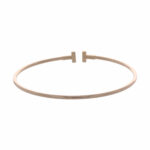 Tiffany T Schmaler Wire Armreif in 18 Karat Roségold - Bild 3 Vorschau