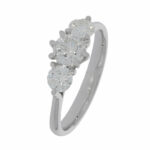 Ring mit 0,96 ct Diamanten | Gr. 49 | 750/- Weißgold Vorschau