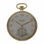 Tiffany & Co. Pocketwatch 14 K arab numerals Longines Movement ca. 1920 unpolished Vorschau