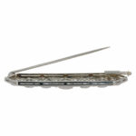 Art Deco Diamant Brosche Weißgold 585/14K. ca. 1,10ct. - Bild 3 Vorschau