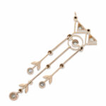 Art Deco Diamant Collier Gelbgold 585/14K & Silber - Bild 2 Vorschau
