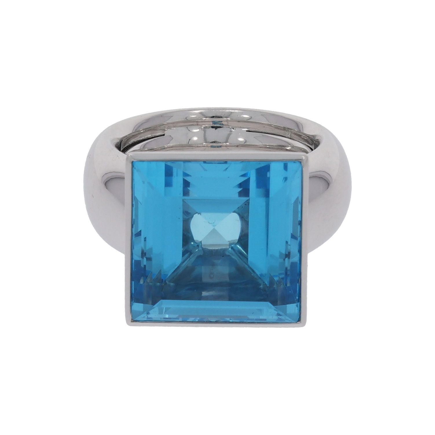 Hornemann Topas Ring Weißgold 750/18K. Gr. 53 - Bild 2
