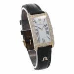 Maurice Lacroix Square Gold 18K Diamond Watch Full Pavée 1 ct TW/vs - Bild 2 Vorschau