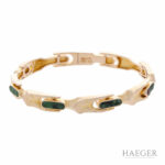 Lapponia Armband 17cm Gelbgold 585 / 14K mit Rohedelsteinen - Bild 2 Vorschau