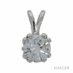 Solitäranhänger Weißgold 585 / 14K mit 0,48ct Diamant mit IGI Zertifikat Vorschau