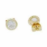 Diamant Ohrstecker Gelbgold 585/14K. ca. 1ct. - Bild 2 Vorschau