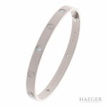 Cartier Love Diamant Armreif Gr.19 Weißgold FULL SET - Bild 4 Vorschau