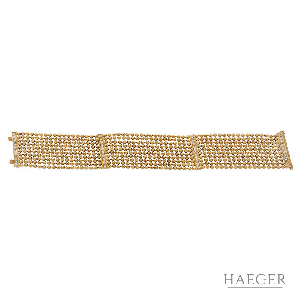 Damen Diamant Armband Gelbgold 750 / 18 Kt. ca. 0,40ct. - Bild 2