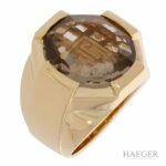 Jette Joop Rauchquarz Siegelring Gelbgold 750 / 18 Kt. Gr 55 Vorschau