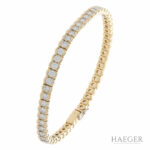 Tennisarmband 18cm Gelbgold 750 / 18K mit 5,5ct Diamanten - Bild 3 Vorschau