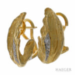 Ohrclips Gelbgold 585 / 14K mit 0,1ct Diamanten - Bild 2 Vorschau