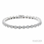 Diamant Riviérearmband Weißgold 750 / 18 Kt. ca. 3,20ct. - Bild 3 Vorschau