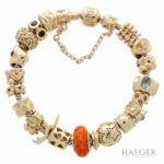 Pandora Moments Schlangengliederarmband m. 21 Charms Gelbgold 585 / 14 Kt. Vorschau