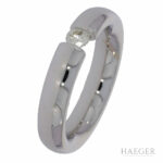 Spannring Gr.52 Weißgold 585 / 14K mit 0,14ct Diamanten Vorschau