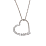 Christ Kette mit Herzanhänger Weißgold 585 / 14K Diamanten ca. 0,5 ct Vorschau
