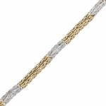Diamant Königskettenarmband Gelb- & Weißgold 585/14K. Vorschau