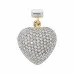 Diamant Herzanhänger Gelb-&Weißgold 750/18K. ca. 2,50ct. Vorschau