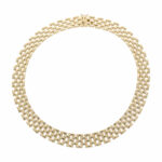 Cartier Collier Panthere Maillon Gelbgold 750/18K. ca. 42 cm fünfreihig - Bild 2 Vorschau