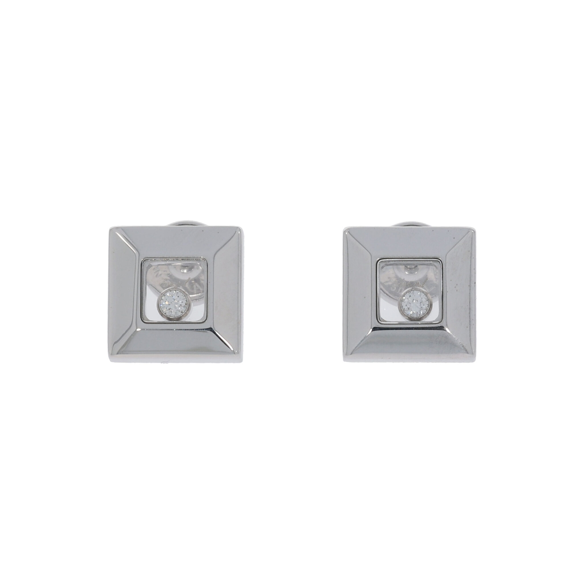 Chopard Happy Diamonds Ohrstecker Weißgold 750/18K.