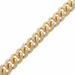 Panzerarmband 20cm Gelbgold 750 / 18K mit 2,5ct Brillanten Vorschau