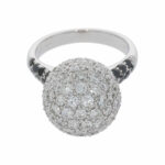 Diamant Cocktail Ring Weißgold 750/18K. ca. 3,7ct. - Bild 2 Vorschau