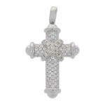 Diamant Kreuz Anhänger Weißgold 750/18K. ca. 1,36ct. Vorschau
