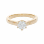 Solitärring Gr.54 Gelbgold 585 / 14K mit 0,7ct Diamant - Bild 2 Vorschau