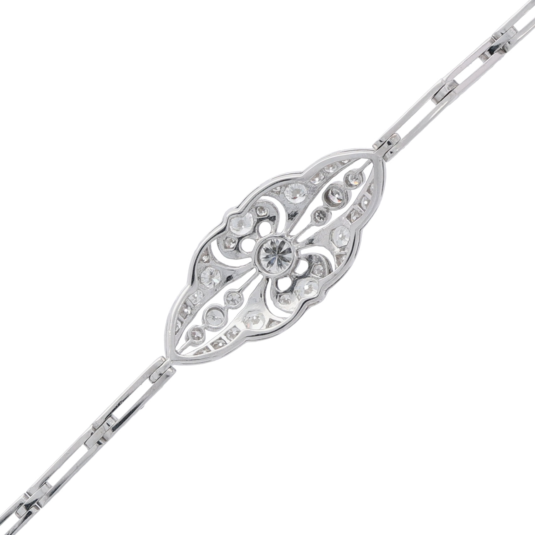 Art Deco Diamant Armband Weißgold 750/18K. ca. 1,60ct. - Bild 3