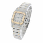 Cartier Santos Galbée Lady Galbée 24mm Steel/Gold white dial ca. 1990 Top Condition - Bild 2 Vorschau